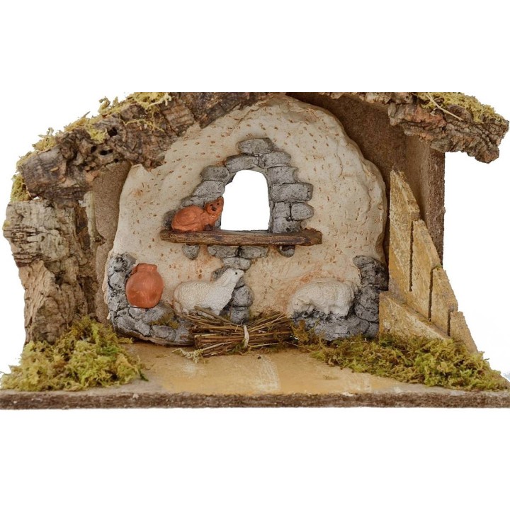 Capanna per presepe cm 30x17,5x23 h