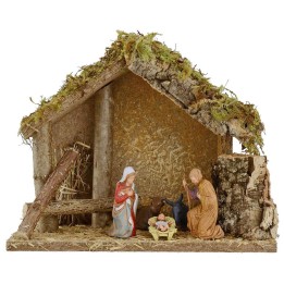 Nativity hut for nativity scene 24x12.5x19.5 cm h
