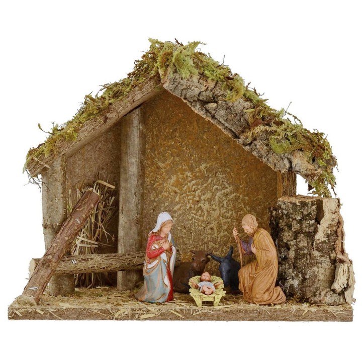 Nativity hut for nativity scene 24x12.5x19.5 cm h