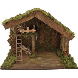 Capanna presepe cm 60x34x42 h.