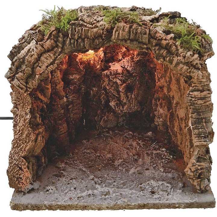 Illuminated nativity grotto cm 20x20x20 h.