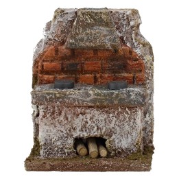 Cucina con cappa per presepe cm 6x4x7,5 h. 