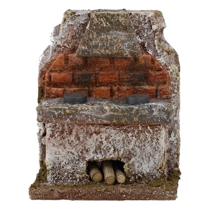 Kitchen with cappa for presepe cm 6x4x7, 5 h. 