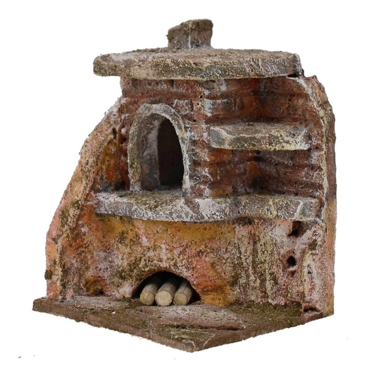 Angular oven for presepe cm 7x6x8, 5 h. 