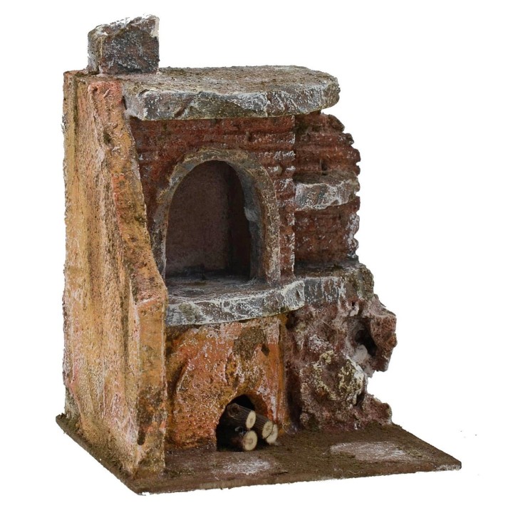 Angular oven for presepe cm 11,5x10x15 h. 