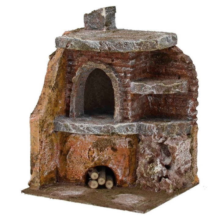 Angular oven for presepe cm 11,5x10x15 h. 