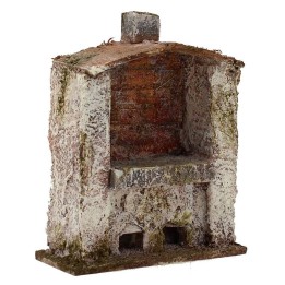 Horno con chimenea central para belén de 7x3x9 cm de altura