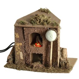 Forno effetto fuoco funzionante cm 15x10x12 h