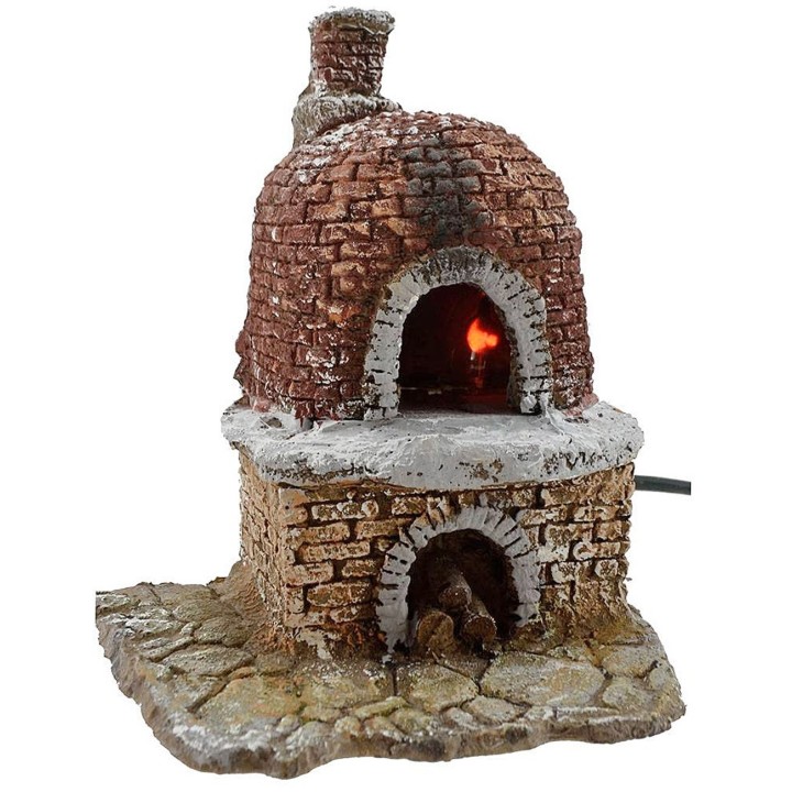 Horno de resina para belén funcional de 13x11x15 cm h.