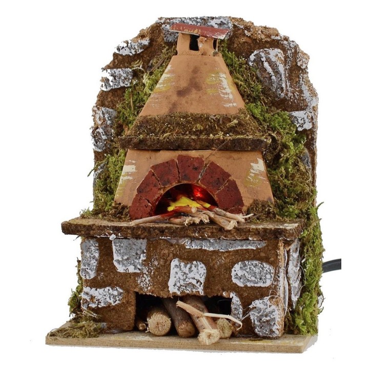 Forno in sughero funzionante cm 10x6x13 h