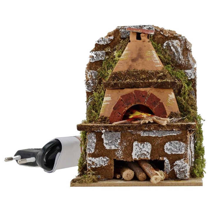 Forno in sughero funzionante cm 10x6x13 h