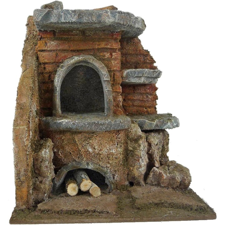 Forno per presepe cm 14,5x11,5x17,5 h per statue di 12 cm