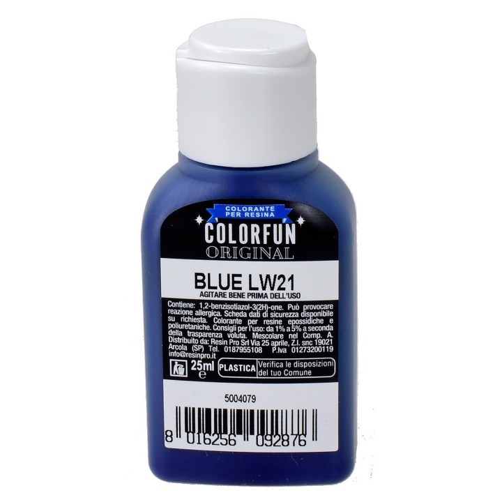 Colorante 25 ml per resina effetto acqua nei colori: