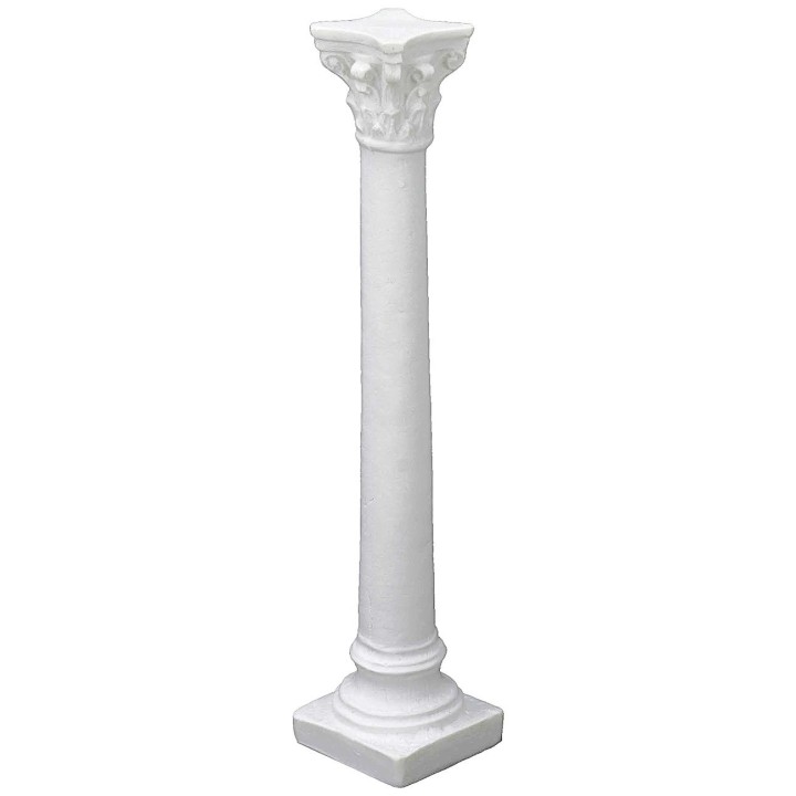 Smooth resin column 9.8 cm
