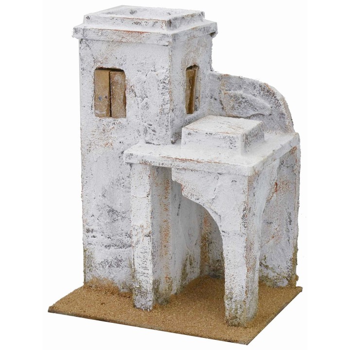 Casa araba con portico cm 19,5x14,5x26,5 h