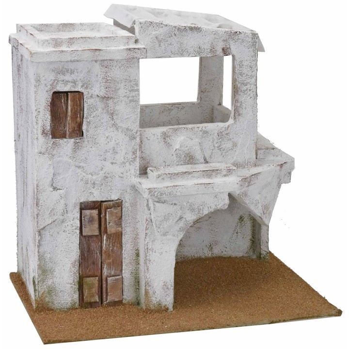 Casa árabe con pórtico cm 29x19x28,5 h