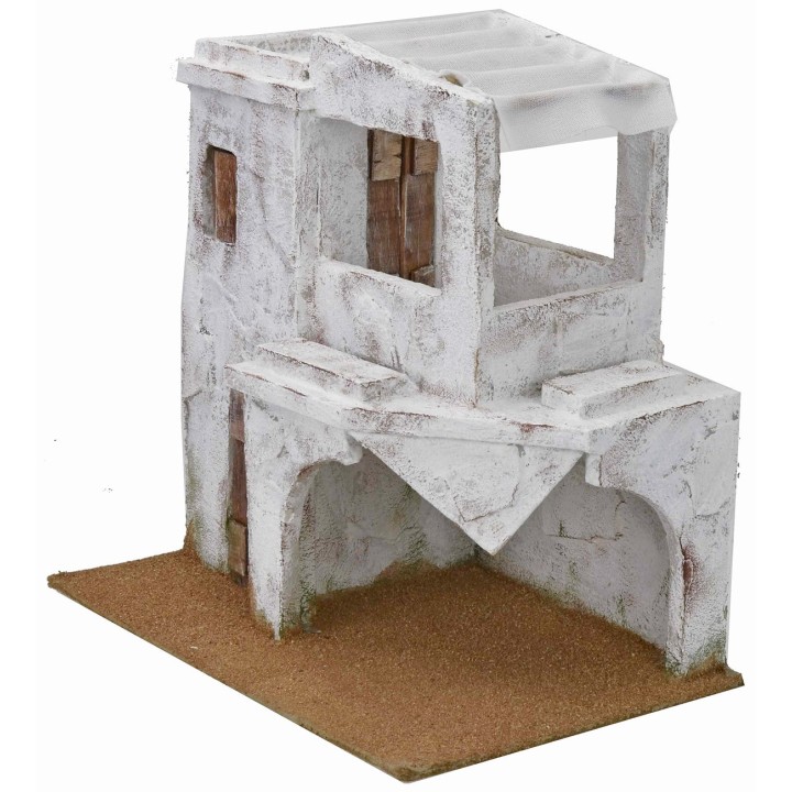 Casa árabe con pórtico cm 29x19x28,5 h