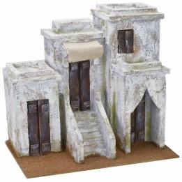 Palazzo arabo con scalinata e cupola cm 29,5x19,5x26,5 h