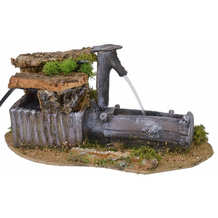Working trunk fountain 14x25x13 cm h