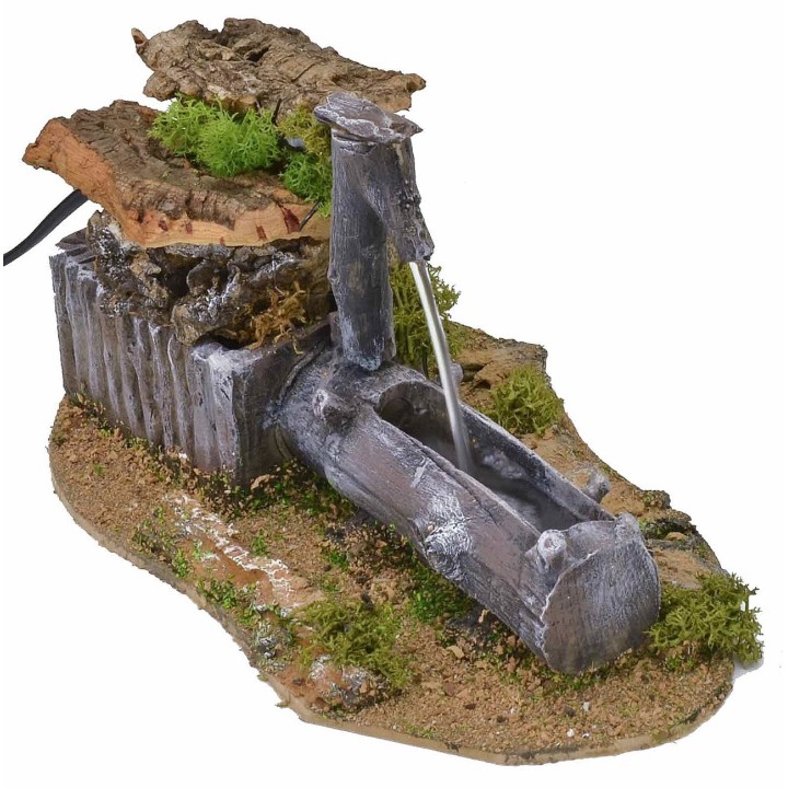 Working trunk fountain 14x25x13 cm h