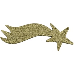 Estrella cometa oro cm 22,5x9 h