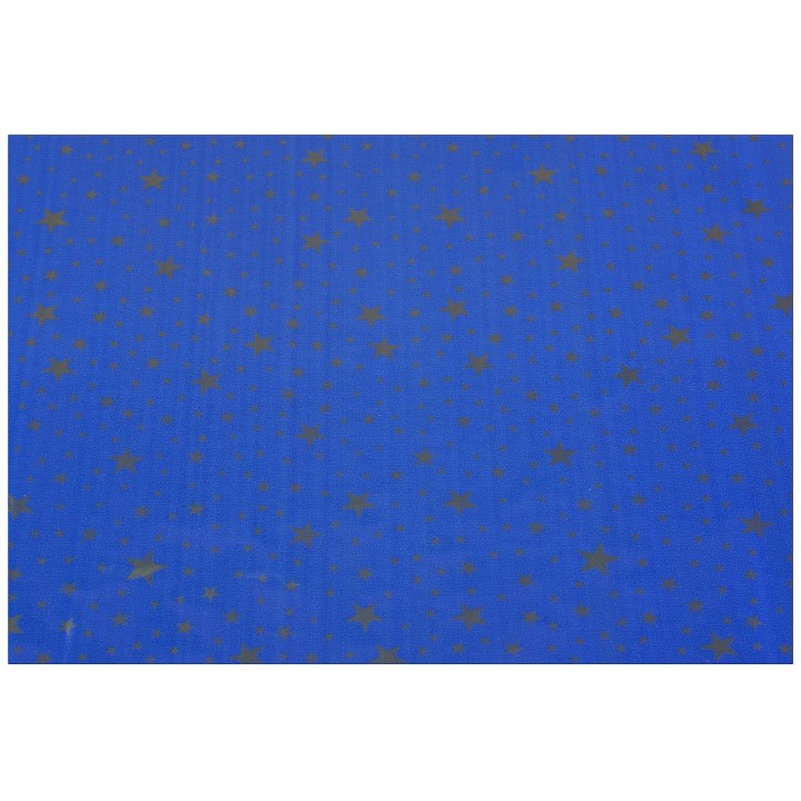Carta celeste para belén con estrellas doradas 100x70 cm