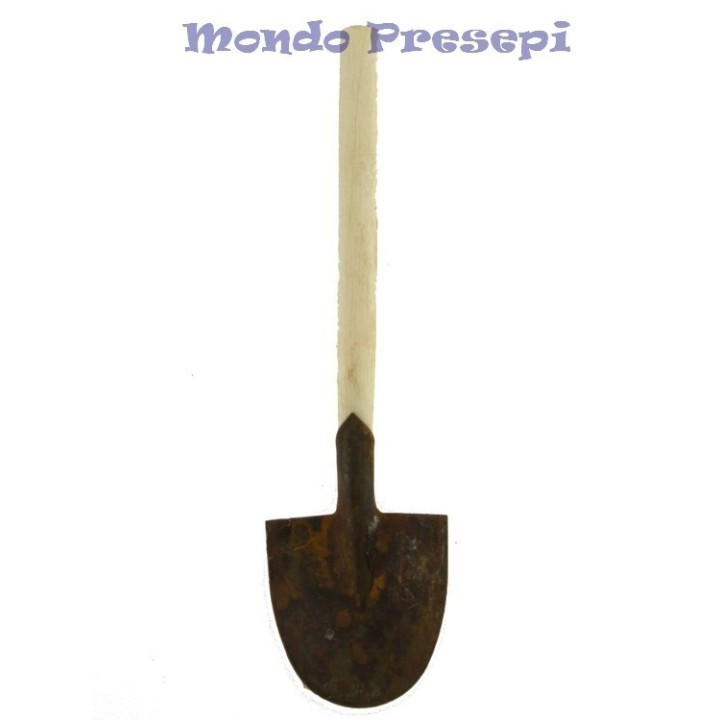Rusted wooden shovel cm 8 h.