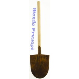 Pala oxidada de madera de 14,5 cm de altura.