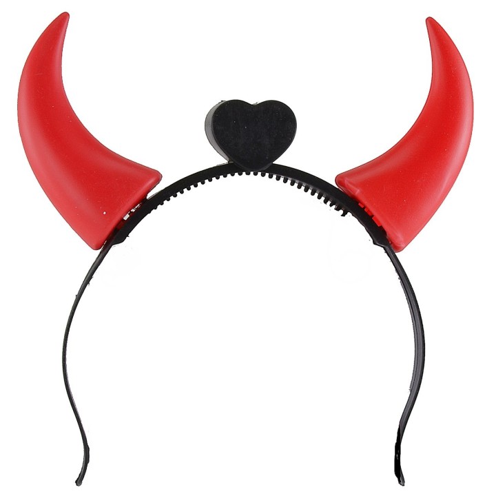 Cerchietto con corna illuminate per Halloween