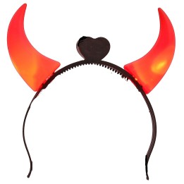 Cerchietto con corna illuminate per Halloween