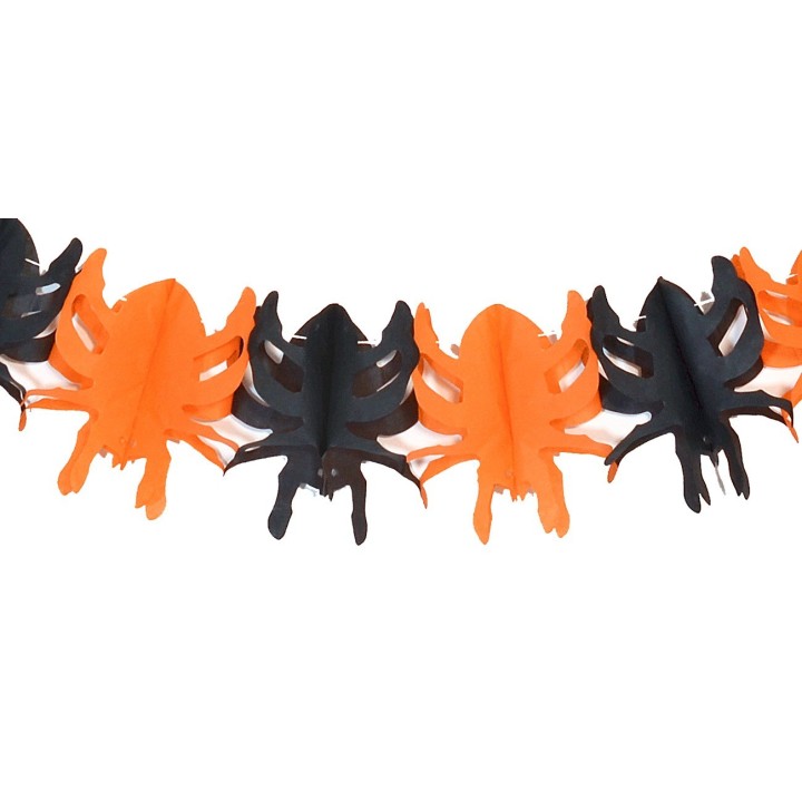 Festoon with spiders for Halloween 2 m.