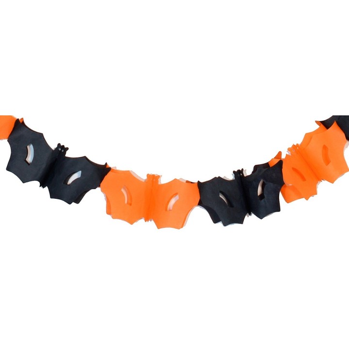 Guirnalda con murciélagos para Halloween 2 m.
