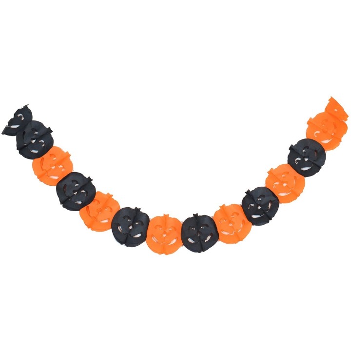 Festone con zucche per Halloween 2 mt.