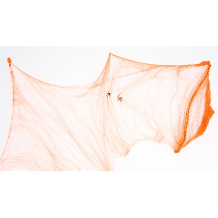 Ragnatela bianca con ragni per Halloween 40 gr.