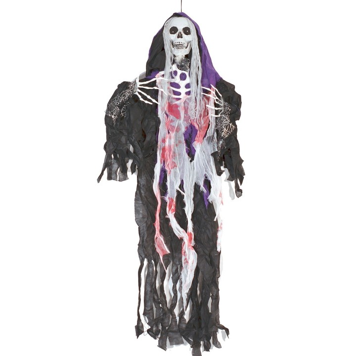 Appendino mostro fantasma con luci e suono Halloween h 160 cm