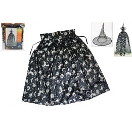 Capa y sombrero de bruja para adulto Halloween