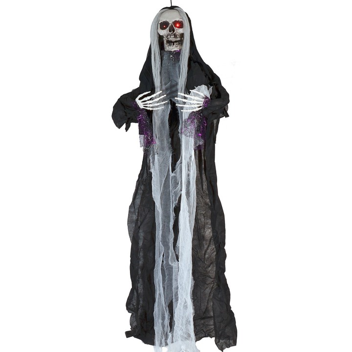 Black ghost monster hanger with Halloween lights and sounds h