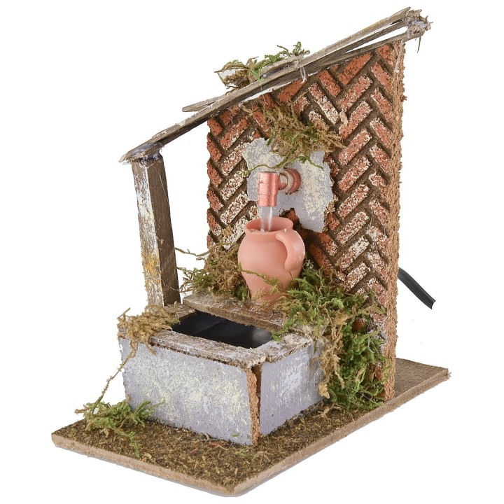 Fuente funcional con jarra de 10x15x17 cm h