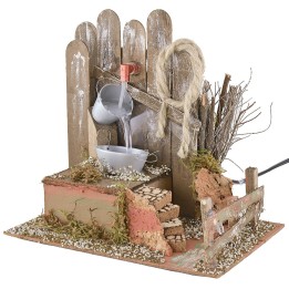 Fuente funcional con cubos de 20x14x19 cm h
