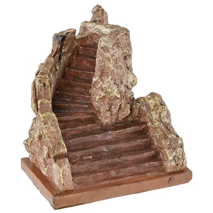 Escalera en resina entre las rocas cm 9,5x6,5x10,5 h