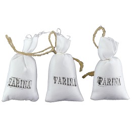 Set 3 sacchi di farina cm 5x7 h