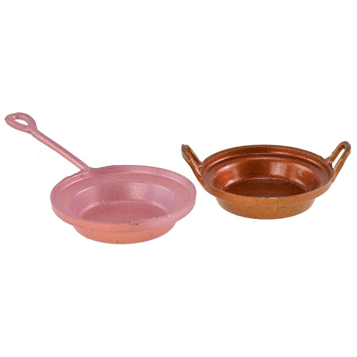 Juego de 2 ollas color cobre ø 3,5 cm