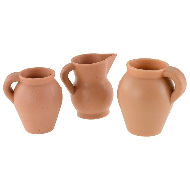 Conjunto de 3 ánforas h 3-3,5 cm