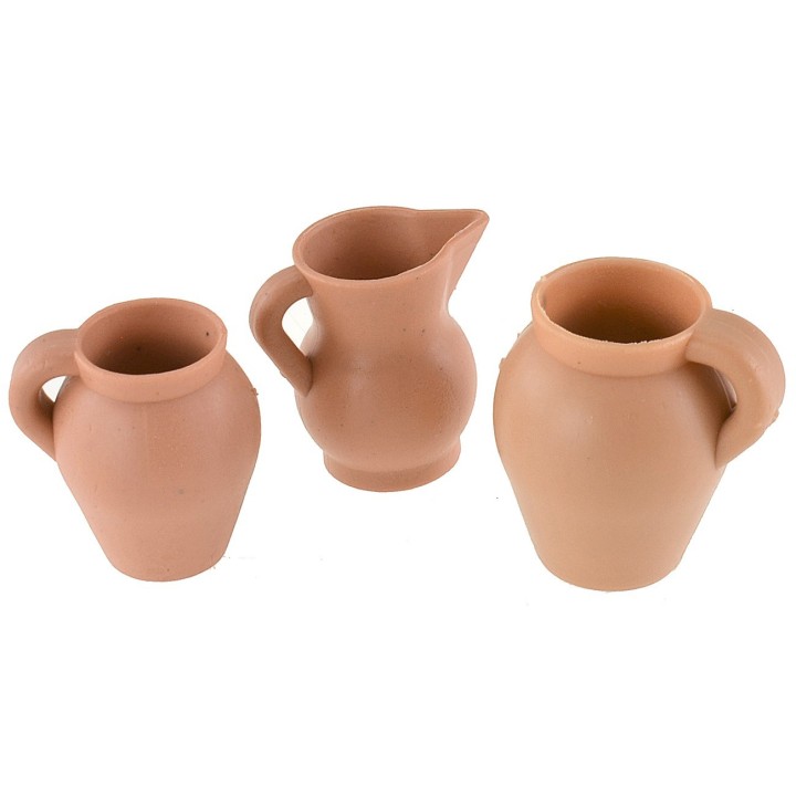 Set of 3 amphorae h 3-3.5 cm