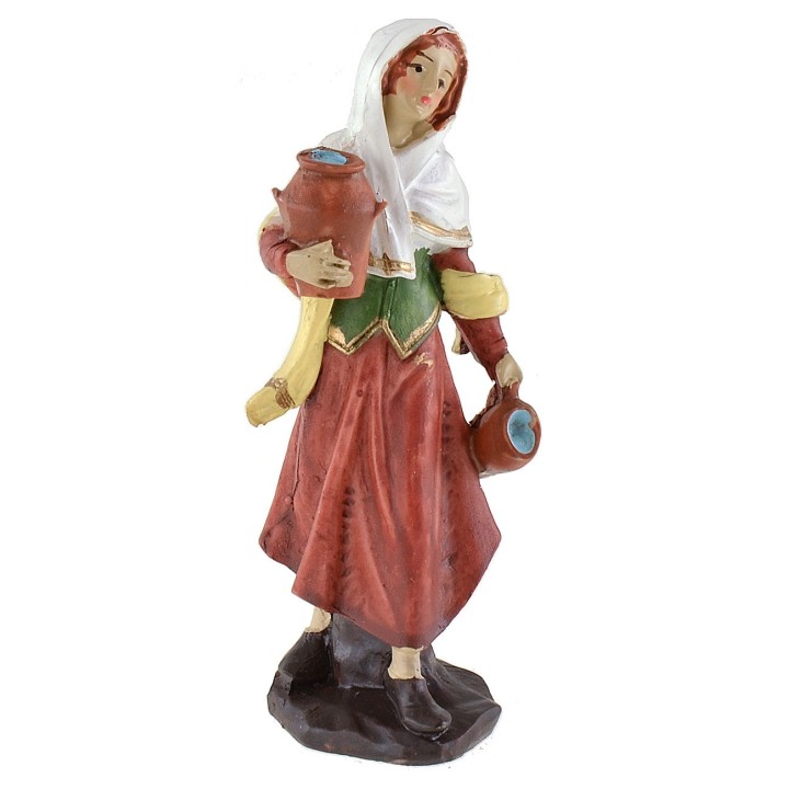 Resin well with woman series 10 cm