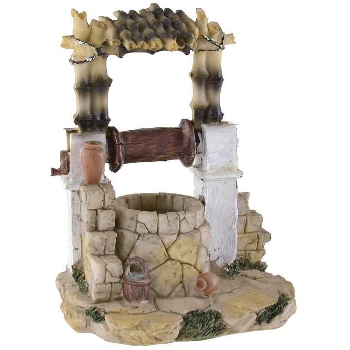 Pozo de resina con mujer serie 10 cm