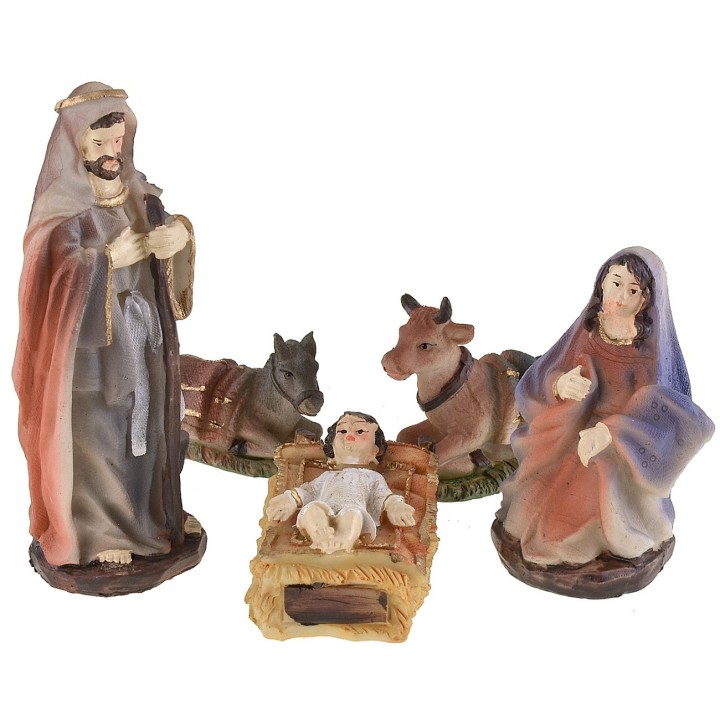 Nativity 10 subjects series 12 cm in resin