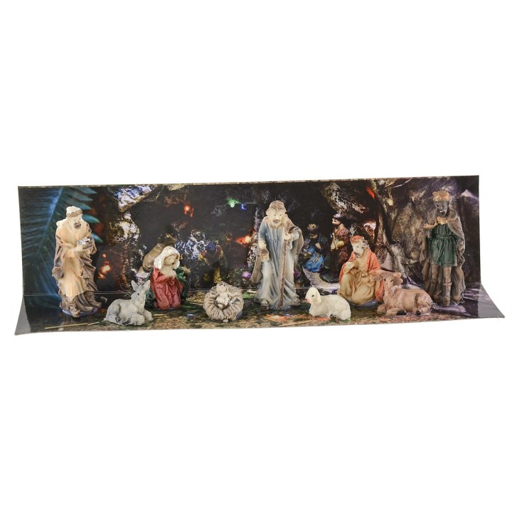 Natività 9 soggetti serie 5 cm in resina
