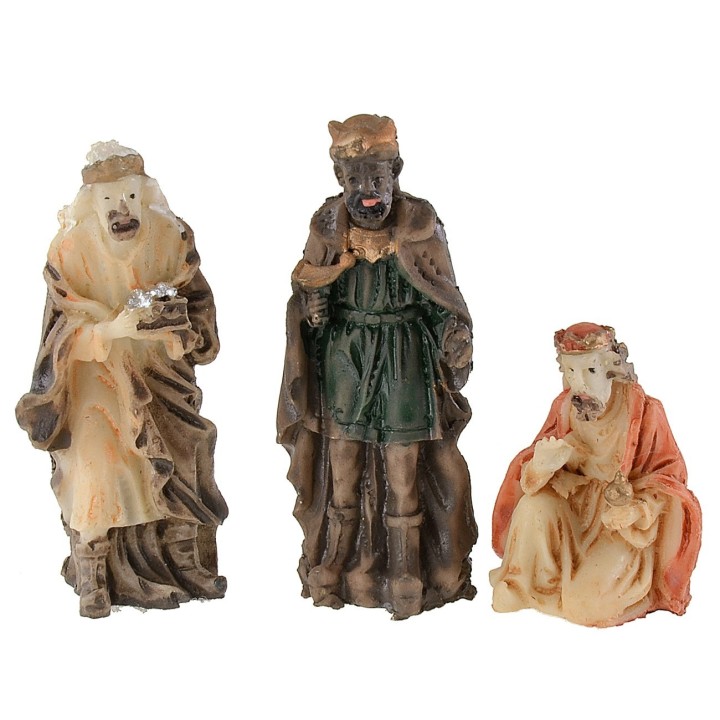 Natività 9 soggetti serie 5 cm in resina