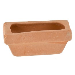 Rectangular terracotta pot cm 5x2.3x2.2 h